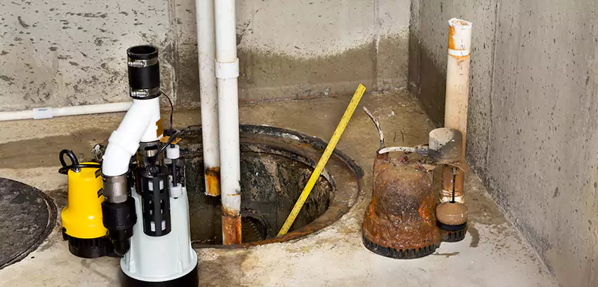 Installing Sump Pump in Finished Basement in Wantagh, NY